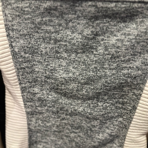 The North Face Women's Small Knit Fleece Jacket White Grey Marbled Full Zip - Picture 13 of 13